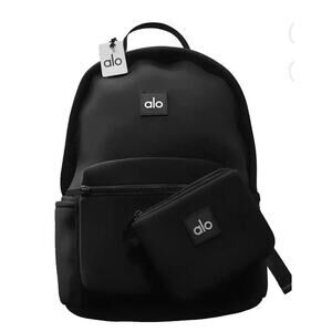 Alo Yoga Stow Backpack Black With Detachable Pouch NWT